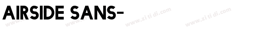 Airside Sans字体转换